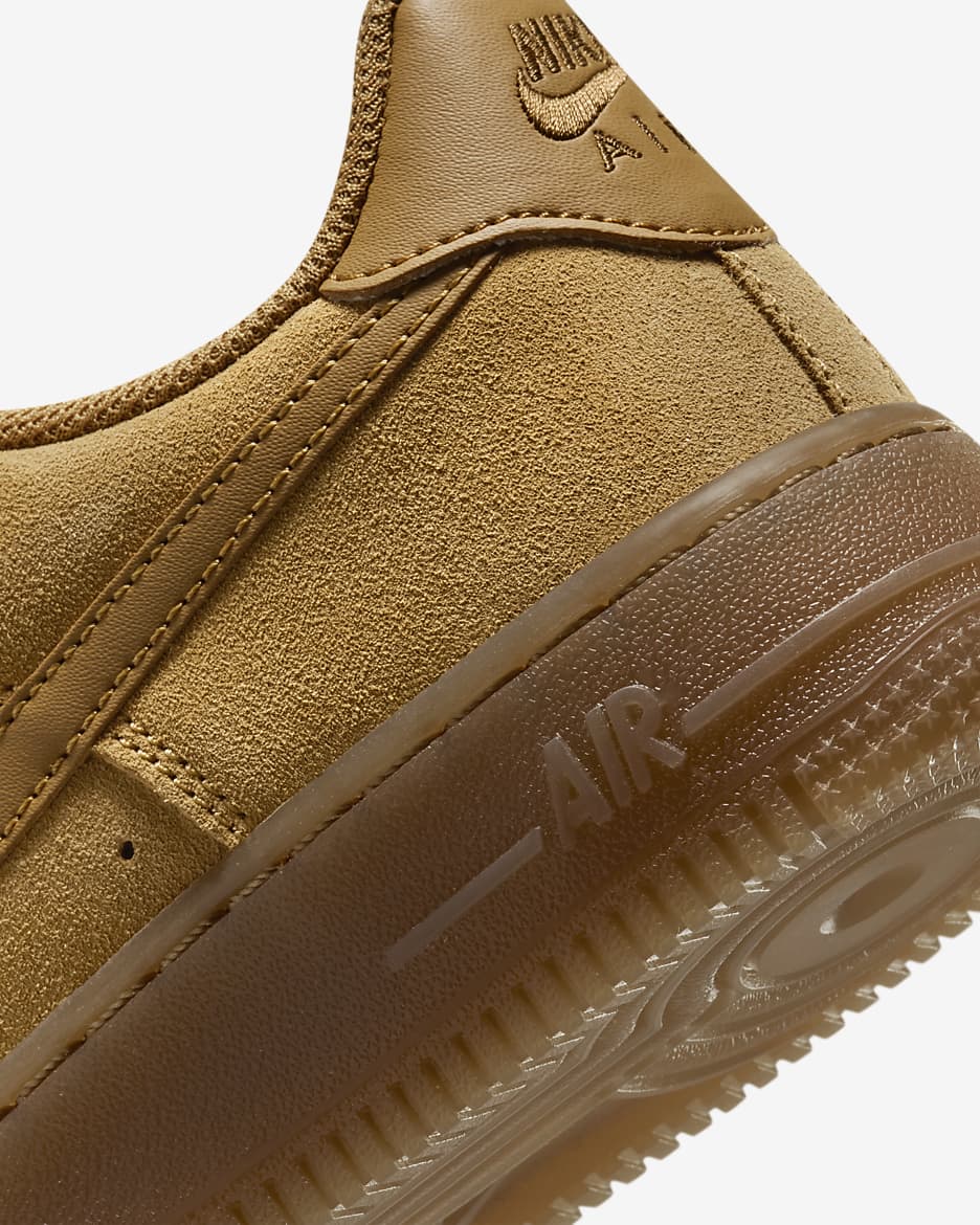 Nike air force 1 wheat suede best sale